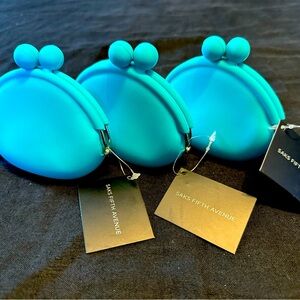 Saks Fifth Avenue COIN PURSE TRIO - Set of THREE - Brand New